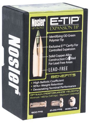 Picture of Nosler 59765 E-Tip 6.5 Creedmoor .264 120 Gr Spitzer/ 50 Per Box 