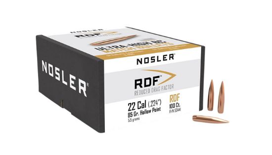 Picture of Nosler 53441 Rdf Match 22 Cal .224 85 Gr Hollow Point Boat Tail/ 100 Per Box 