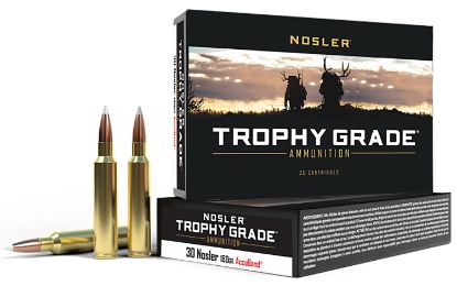 Picture of Nosler 60117 Trophy Grade 30 Nosler 180 Gr Nosler Accubond 20 Per Box/ 10 Case 