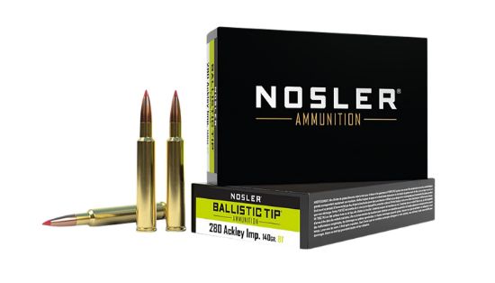 Picture of Nosler 43504 Ballistic Tip 280 Ackley Improved 140 Gr Spitzer Ballistic Tip 20 Per Box/ 10 Case 