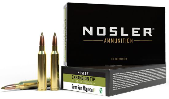 Picture of Nosler 40032 E-Tip 7Mm Rem Mag 150 Gr E Tip Lead Free 20 Per Box/ 10 Case 