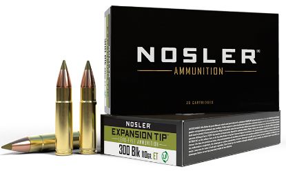 Picture of Nosler 40660 E-Tip 300 Blackout 110 Gr E Tip Lead Free 20 Per Box/ 20 Case 