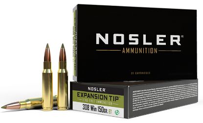 Picture of Nosler 40034 E-Tip 308 Win 150 Gr E Tip Lead Free 20 Per Box/ 10 Case 