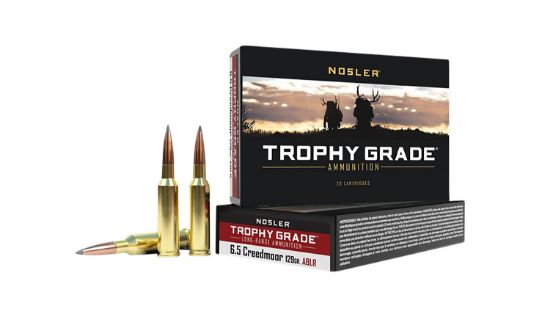 Picture of Nosler 60091 Trophy Grade Long-Range 6.5 Creedmoor 129 Gr Nosler Spitzer Accubond Long Range 20 Per Box/ 10 Case 