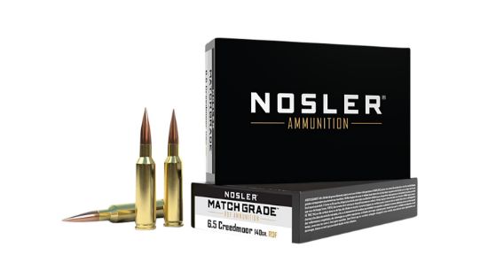 Picture of Nosler 60115 Match Grade Rdf 6.5 Creedmoor 140 Gr Rdf Hollow Point Boat Tail 20 Per Box/ 10 Case 