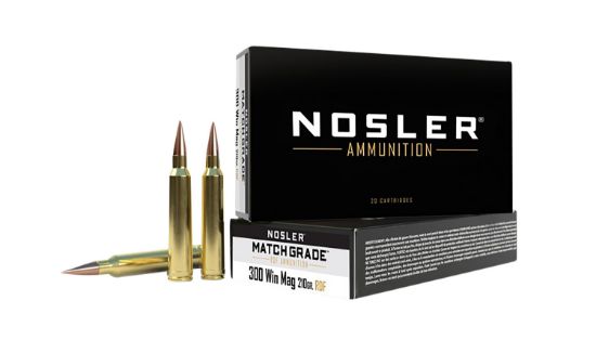 Picture of Nosler 60158 Match Grade Rdf 300 Win Mag 210 Gr Rdf Hollow Point Boat Tail 20 Per Box/ 10 Case 