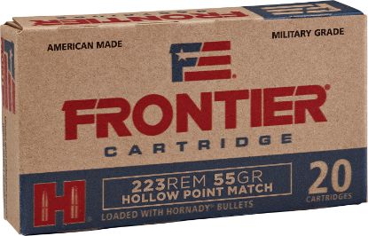 Picture of Frontier Cartridge Fr140 Military Grade Centerfire Rifle 223 Rem 55 Gr Hollow Point Match 20 Per Box/ 25 Case 