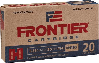 Picture of Frontier Cartridge Fr200 Military Grade Centerfire Rifle 5.56X45mm Nato 55 Gr Full Metal Jacket 20 Per Box/ 25 Case 