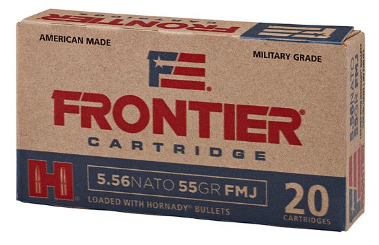 Picture of Frontier Cartridge Fr260 Military Grade Centerfire Rifle 5.56X45mm Nato 62 Gr Full Metal Jacket 20 Per Box/ 25 Case 