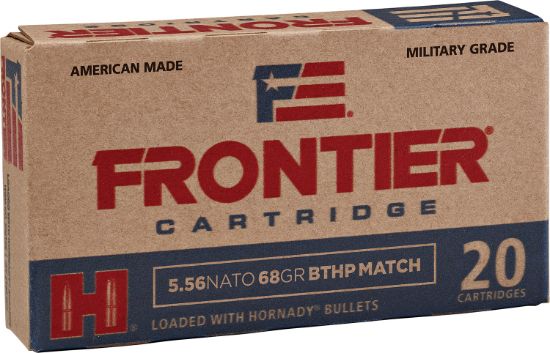 Picture of Frontier Cartridge Fr310 Military Grade Centerfire Rifle 5.56X45mm Nato 68 Gr Hollow Point Boat Tail Match 20 Per Box/ 25 Case 