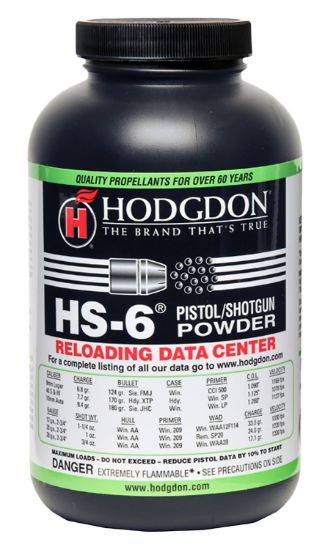 Picture of Hodgdon Hs61 Smokeless Powder Hs-6 Pistol/Shotgun Multi-Caliber 1 Lb 