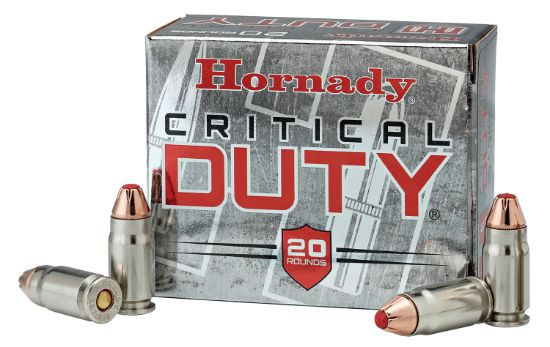 Picture of Hornady 90216 Critical Duty 9Mm Luger +P 124 Gr Hornady Flexlock 25 Per Box/ 10 Case 