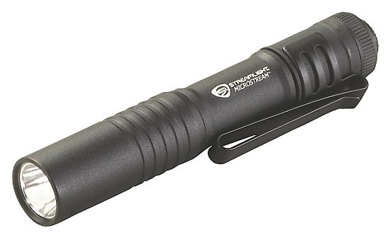 Picture of Streamlight 66318 Microstream Pocket Light Black Anodized 45 Lumens White C4 Led 