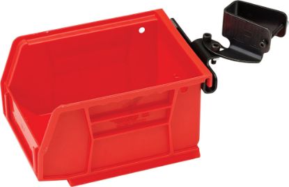 Picture of Hornady 366692 Lock-N-Load Universal Bin And Bracket Red Plastic Works With Lock N Load Reloading Press 