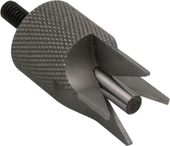 Picture of Hornady 050173 Lock-N-Load 4-Blade Outside Diameter Deburring Tool Silver Steel 