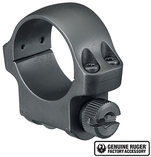 Picture of Ruger 90277 3Bhm Scope Ring Matte Black 1" Low 