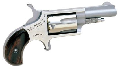 Picture of North American Arms 22Llr Mini-Revolver 22 Lr 5 Shot 1.63" Barrel, Overall Stainless Steel Finish, Rosewood Birdshead Grip 