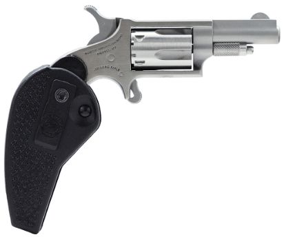 Picture of North American Arms 22Llrhg Mini-Revolver 22 Lr 5 Shot 1.63" Barrel, Overall Stainless Steel Finish, Black Synthetic Holster Grip 