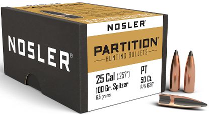 Picture of Nosler 16317 Partition 25 Cal .257 100 Gr Spitzer/ 50 Per Box 