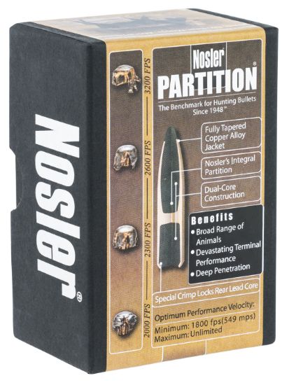 Picture of Nosler 16321 Partition 6.5 Creedmoor .264 140 Gr Spitzer/ 50 Per Box 