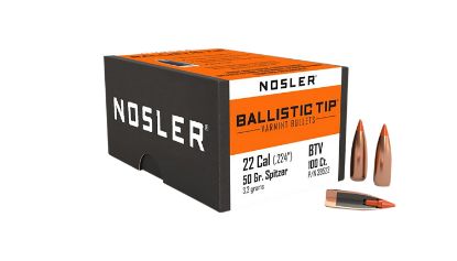 Picture of Nosler 39522 Ballistic Tip 22 Cal .224 50 Gr Spitzer Point/ 100 Per Box 