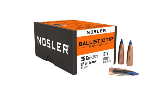 Picture of Nosler 43004 Ballistic Tip 25 Cal. .257 85 Gr Spitzer Point/ 100 Per Box 