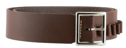 Picture of Hunter Company 1451L Cartridge Belt 2" Pistol 45 Cal 25 Rounds Antique Brown Leather 40"-45" 