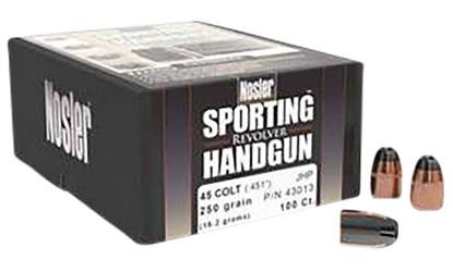 Picture of Nosler 43013 Sporting Handgun 45 Colt .451 250 Gr Jacketed Hollow Point/ 100 Per Box 