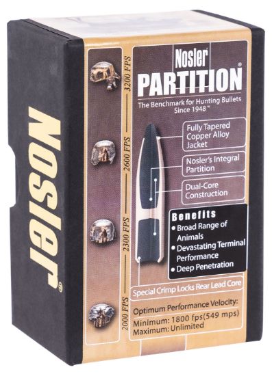 Picture of Nosler 16319 Partition 6.5 Creedmoor .264 100 Gr Partition Spitzer/ 50 Per Box 