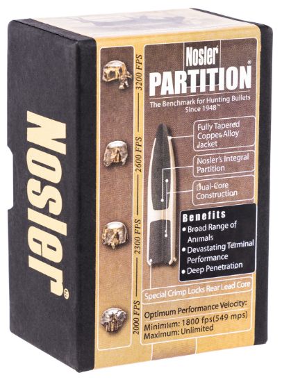 Picture of Nosler 16320 Partition 6.5 Creedmoor .264 125 Gr Partition Spitzer/ 50 Per Box 