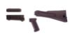 Picture of Arsenal Plum Polymer Left-Side Folding Buttstock Set With Stainless Steel Heat Shield And Pistol Grip For Krinkov Stamped Receivers