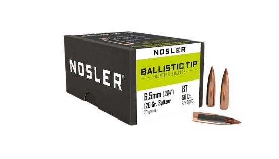 Picture of Nosler 26120 Ballistic Tip 6.5Mm .264 120 Gr Spitzer/ 50 Per Box 