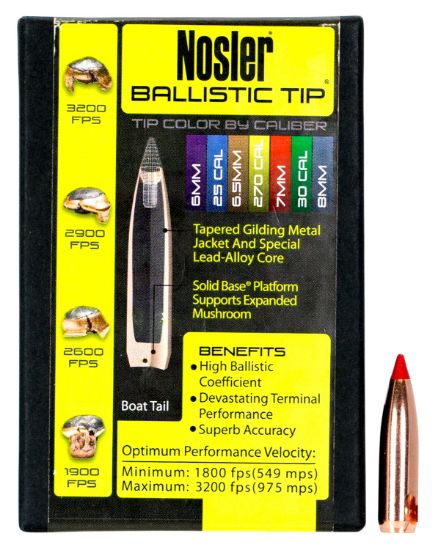 Picture of Nosler 28140 Ballistic Tip 7Mm .284 140 Gr Spitzer/ 50 Per Box 