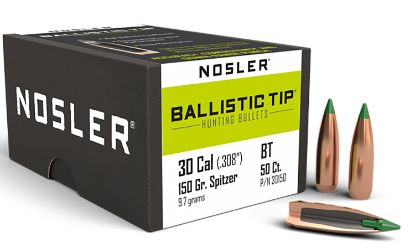 Picture of Nosler 30150 Ballistic Tip 30 Caliber .308 150 Gr Spitzer/ 50 Per Box 