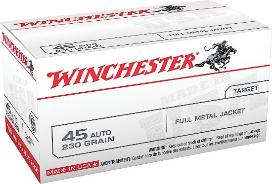 Picture of Winchester Ammo Usa45avp Usa Value Pack 45 Acp 230 Gr Full Metal Jacket 100 Per Box/ 5 Case 