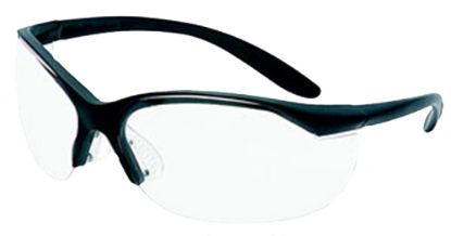 Picture of Howard Leight R01535 Uvex Vapor Ii Shooting Glasses Adult Clear Lens Anti-Fog Polycarbonate Black Frame 