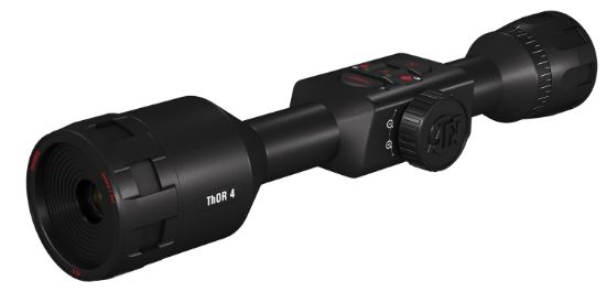 Picture of Atn Tiwst4381a Thor 4 384 Thermal Rifle Scope Black Anodized 1.25-5X Multi Reticle 384X288, 60Hz Resolution Features Rangefinder 