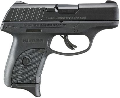 Picture of Ruger 3283 Ec9s 9Mm Luger 7+1 3.12" Black Oxide Steel Barrel, Black Oxide Serrated Steel Slide, Black Polymer Frame, Black Polymer Grip 