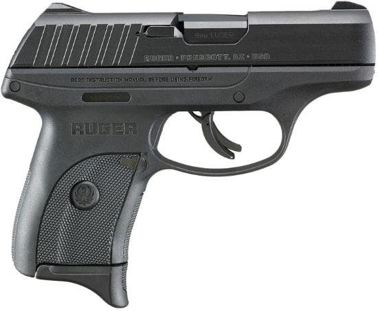 Picture of Ruger 3283 Ec9s 9Mm Luger 7+1 3.12" Black Oxide Steel Barrel, Black Oxide Serrated Steel Slide, Black Polymer Frame, Black Polymer Grip 