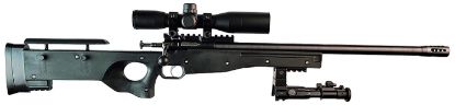 Picture of Crickett Ksa2159 Cpr Complete Package 22 Lr Caliber With 1Rd Capacity, 16.12" Bull Barrel, Blued Metal Finish & Fixed Adjustable Cheek Piece Black Stock Right Hand (Youth) Includes Scope & Bipod 