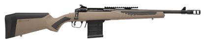 Picture of Savage Arms 57139 110 Scout 450 Bushmaster 10+1 16.50" Matte Black/ 16.50" Button-Rifled Barrel, Matte Black/ Carbon Steel Receiver, Flat Dark Earth/ Fixed Accustock W/Accufit Stock, Right Hand 