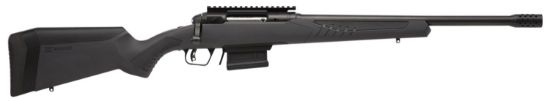 Picture of Savage Arms 57140 110 Haymaker 450 Bushmaster 4+1 18" Barrel, Matte Black Metal, Black Fixed Accustock With Accufit 