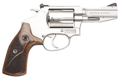 Picture of Smith & Wesson 178013 Model 60 Performance Center Pro 357 Mag Or 38 S&W Spl +P 5 Shot 3" Stainless Steel/Cylinder, Satin Stainless Steel J-Frame, Ergonomic Wood Grip, Internal Lock 