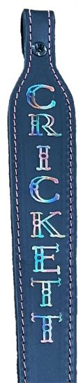 Picture of Crickett Ksa802 Rifle Sling Black W/ Pink Stitching Leather, 23" L X 1.75" W 