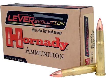 Picture of Hornady 82732 Leverevolution 32 Win Special 165 Gr Flex Tip Expanding 20 Per Box/ 10 Case 