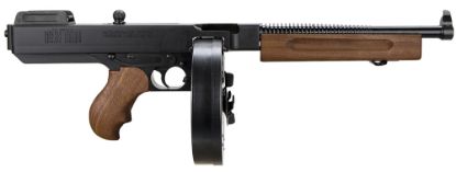 Picture of Thompson Ta5 1927A-1 Lightweight Deluxe 45 Acp Caliber With 10.50" Barrel, 50+1 Capacity (Drum), Black Hard Coat Anodized Metal Finish, American Walnut Grip Right Hand 
