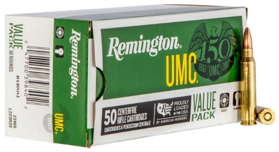 Picture of Remington Ammunition 23966 Umc Value Pack 223 Rem 55 Gr Full Metal Jacket 50 Per Box/ 8 Cs 