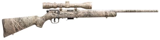 Picture of Savage Arms 96765 93R17 Xp 17 Hmr Caliber With 5+1 Capacity, 22" Barrel, Overall Mossy Oak Brush Finish, Synthetic Stock & Accutrigger Right Hand (Full Size) Includes 3-9X40mm Scope 