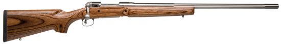 Picture of Savage Arms 18466 12 Varminter Low Profile 204 Ruger 4+1 Cap 26" 1:12" Matte Stainless Rec/Barrel Satin Brown Stock Right Hand (Full Size) With Detachable Box Magazine 