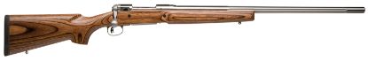 Picture of Savage Arms 18468 12 Varminter Low Profile 22-250 Rem 4+1 Cap 26" 1:9" Matte Stainless Rec/Barrel Satin Brown Stock Right Hand (Full Size) With Detachable Box Magazine 